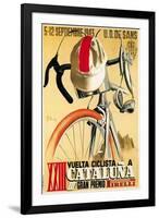 Bicycle Racing Promotion-Lantern Press-Framed Art Print