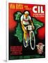 Bicycle Racing Promotion-Lantern Press-Framed Art Print