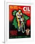 Bicycle Racing Promotion-Lantern Press-Framed Art Print