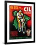 Bicycle Racing Promotion-Lantern Press-Framed Art Print