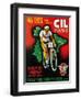 Bicycle Racing Promotion-Lantern Press-Framed Art Print