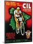 Bicycle Racing Promotion-Lantern Press-Mounted Art Print