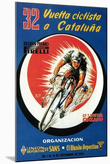 Bicycle Racing Promotion-Lantern Press-Mounted Art Print