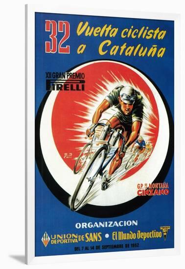 Bicycle Racing Promotion-Lantern Press-Framed Art Print