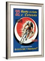 Bicycle Racing Promotion-Lantern Press-Framed Art Print