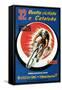 Bicycle Racing Promotion-Lantern Press-Framed Stretched Canvas