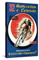 Bicycle Racing Promotion-Lantern Press-Stretched Canvas