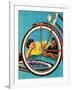 "Bicycle Ride," August 16, 1941-Douglas Crockwell-Framed Giclee Print