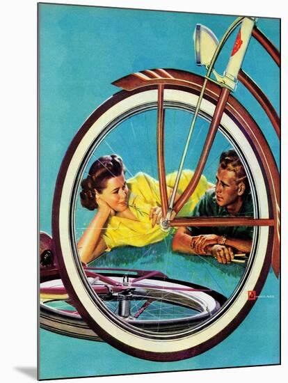 "Bicycle Ride," August 16, 1941-Douglas Crockwell-Mounted Giclee Print