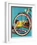 "Bicycle Ride," August 16, 1941-Douglas Crockwell-Framed Giclee Print