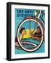 "Bicycle Ride," Saturday Evening Post Cover, August 16, 1941-Douglas Crockwell-Framed Premium Giclee Print