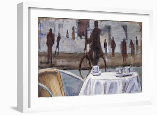 Bicycle Ride-Adolf Llovera-Framed Premium Giclee Print