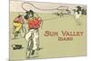 Bicycle Roping, Sun Valley, Idaho-null-Mounted Premium Giclee Print