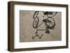 Bicycle Shadow on Cobblestone-Guido Cozzi-Framed Photographic Print