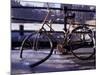 Bicycle Stuck in Frozen Canal, Amsterdam, Netherlands-Michele Molinari-Mounted Photographic Print