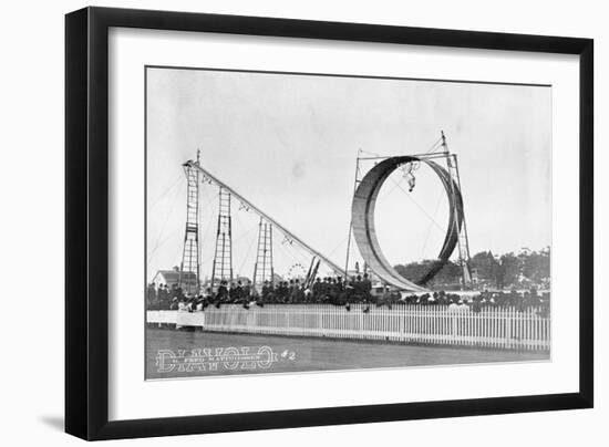 Bicycle Stunt Performance-null-Framed Photographic Print