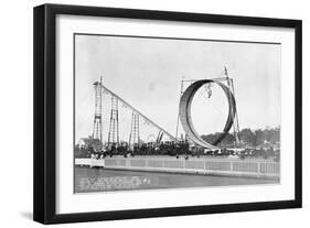 Bicycle Stunt Performance-null-Framed Photographic Print