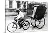 Bicycle Taxi, German-Occupied Paris, 1940-1944-null-Stretched Canvas