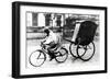 Bicycle Taxi, German-Occupied Paris, 1940-1944-null-Framed Giclee Print