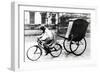 Bicycle Taxi, German-Occupied Paris, 1940-1944-null-Framed Giclee Print