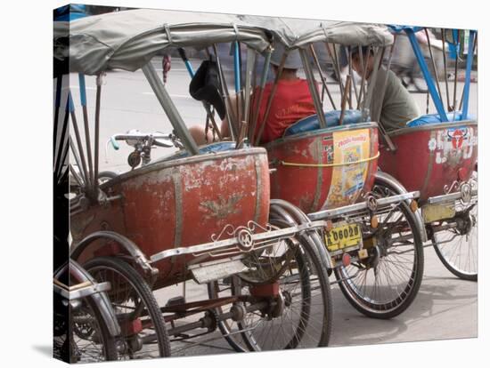 Bicycle Taxi, Khon Kaen, Thailand-Gavriel Jecan-Stretched Canvas