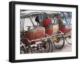 Bicycle Taxi, Khon Kaen, Thailand-Gavriel Jecan-Framed Photographic Print