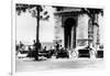 Bicycle Taxis in the Place D'Etoile by the Arc De Triomphe, German-Occupied Paris, August 1943-null-Framed Giclee Print