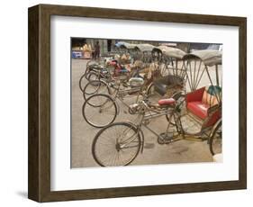 Bicycle Taxis, Khon Kaen, Thailand-Gavriel Jecan-Framed Photographic Print