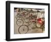 Bicycle Taxis, Khon Kaen, Thailand-Gavriel Jecan-Framed Photographic Print
