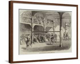 Bicycle Tournament at Liverpool-null-Framed Giclee Print