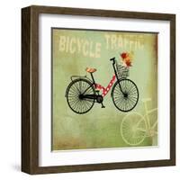 Bicycle Traffic-Andrew Michaels-Framed Art Print