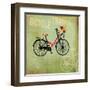 Bicycle Traffic-Andrew Michaels-Framed Art Print