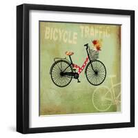 Bicycle Traffic-Andrew Michaels-Framed Art Print