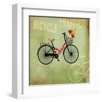 Bicycle Traffic-Andrew Michaels-Framed Art Print