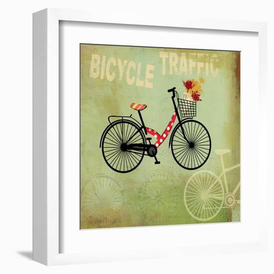 Bicycle Traffic-Andrew Michaels-Framed Art Print