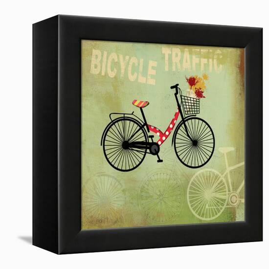 Bicycle Traffic-Andrew Michaels-Framed Stretched Canvas