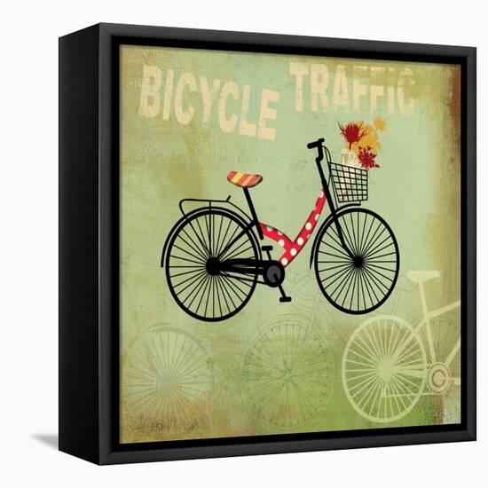 Bicycle Traffic-Andrew Michaels-Framed Stretched Canvas