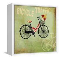 Bicycle Traffic-Andrew Michaels-Framed Stretched Canvas