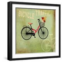 Bicycle Traffic-Andrew Michaels-Framed Art Print