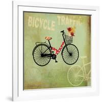 Bicycle Traffic-Andrew Michaels-Framed Art Print