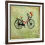 Bicycle Traffic-Andrew Michaels-Framed Art Print