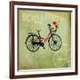 Bicycle Traffic-Andrew Michaels-Framed Art Print