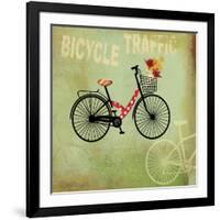 Bicycle Traffic-Andrew Michaels-Framed Art Print