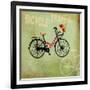 Bicycle Traffic-Andrew Michaels-Framed Art Print