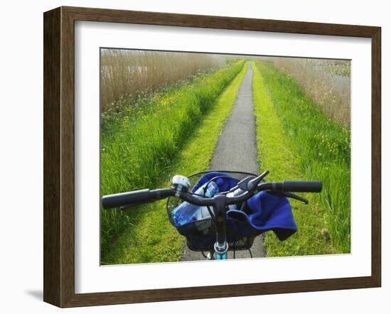 Bicycle Trail, Kinderdijk, Netherlands-Keren Su-Framed Photographic Print