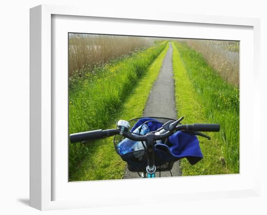 Bicycle Trail, Kinderdijk, Netherlands-Keren Su-Framed Photographic Print