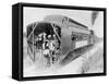 Bicycle Trailing Train-null-Framed Stretched Canvas