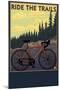 Bicycle - Trails-Lantern Press-Mounted Art Print