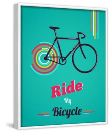 'Bicycle, Vintage Poster' Poster - Marish | AllPosters.com