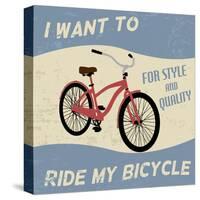 Bicycle Vintage Poster-radubalint-Stretched Canvas